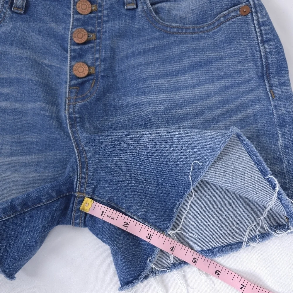 Madewell High Rise Button Denim Shorts size 25